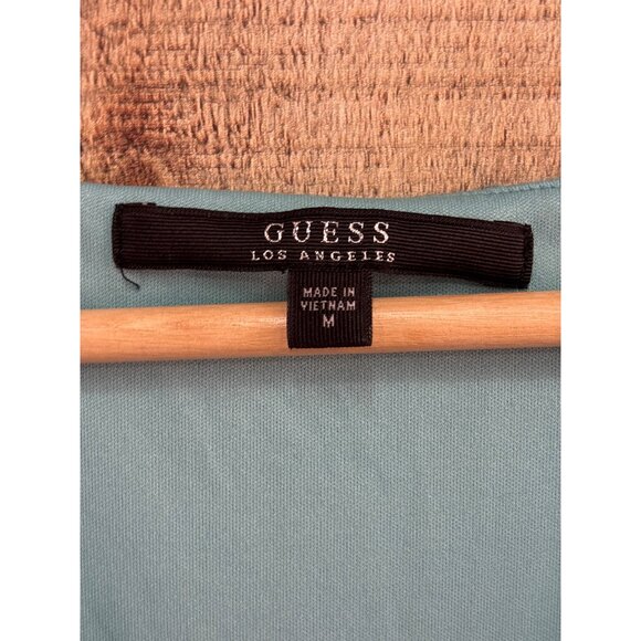 Guess Los Angeles Turquoise Ruched Bodycon Dress M - Picture 4 of 6